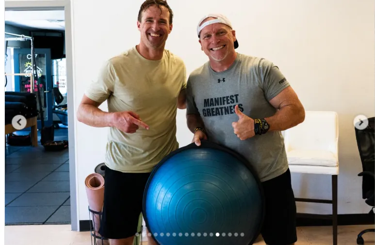 Todd Durkin training NFL legend Drew Brees